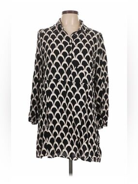 Zara Casual Dress Geometric pattern black and white. XS Women’s shirt dress
